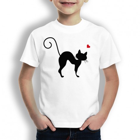 Camiseta Gato Curvado niños