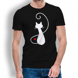 Camiseta Gato Rabo Levantado para Hombre