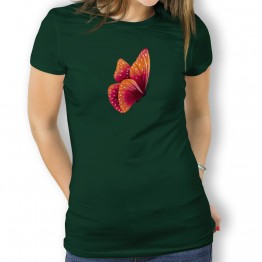 Camiseta Mariposa Naranja para MUJER