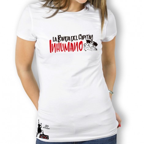 Camiseta mujer Blanca de La Banda del Capitán Inhumano