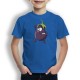 Camiseta Berenjena Saludando para niños