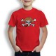 Camiseta Calavera Pirata Pipa para Niños