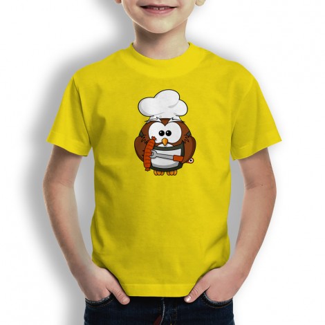 Camiseta Chef Buho para Niños
