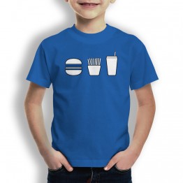 Camiseta Menu Burger para Niños