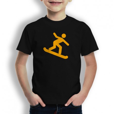 Camiseta Snowboard para Niños
