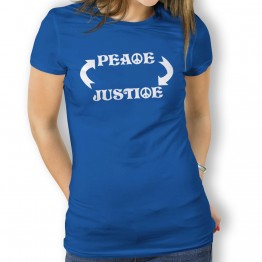 Camiseta Paz y Justicia para Mujer
