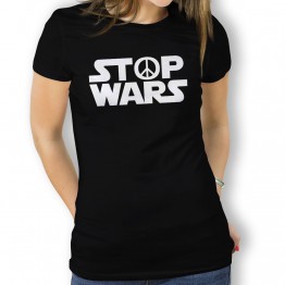Camiseta Stop Wars para Mujer