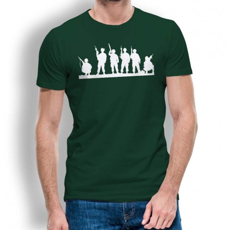 Camiseta Silueta Soldados para Hombre