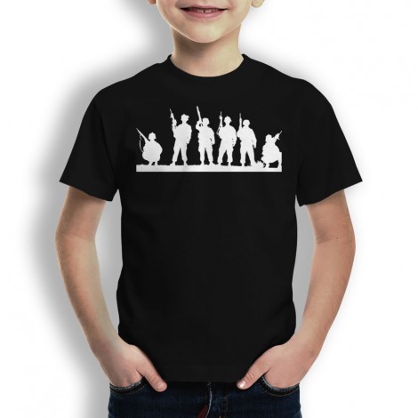 Camiseta Silueta Soldados para Niños