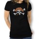 Camiseta Calavera Pirata Pipa para Mujer