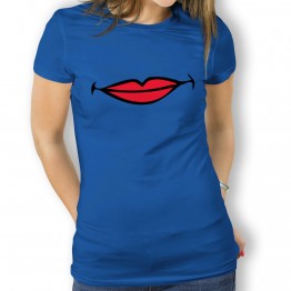 Camiseta Labios Comic para Mujer