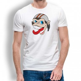 Camiseta Mono Loco Casco para Hombre