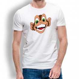 Camiseta Mono Loco Risa para Hombre