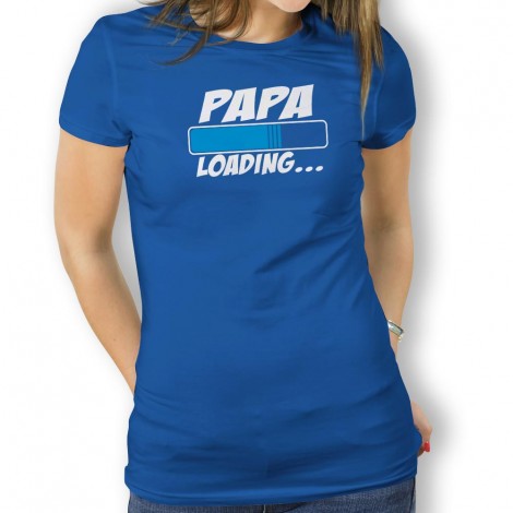 Camiseta Papá Loading  para Mujer