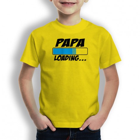 Camiseta Papá Loading  para niños