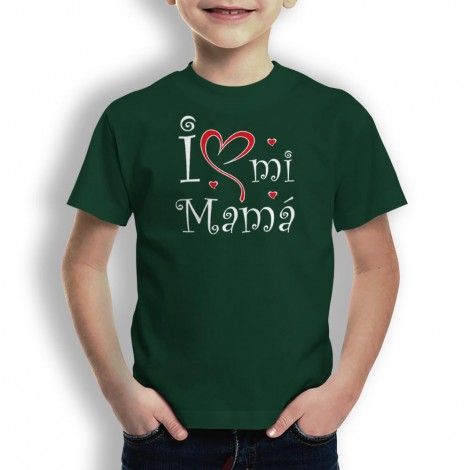 Camiseta Love mi Mamá para niños