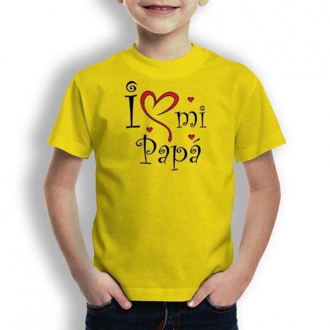 Camiseta Love mi Papá para niños