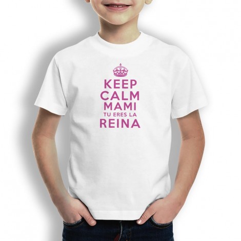Camiseta Keep Calm Mami para niños