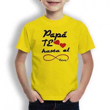 Camiseta Papá te Quiero para niños