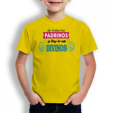 Camiseta Padrinos Divinos para niños