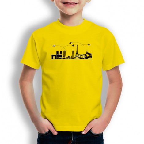 Camiseta Skyline para niños