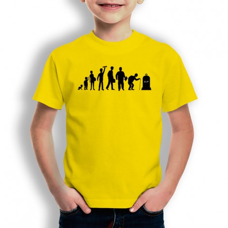 Camiseta Evolución Inicio a Fin para niños