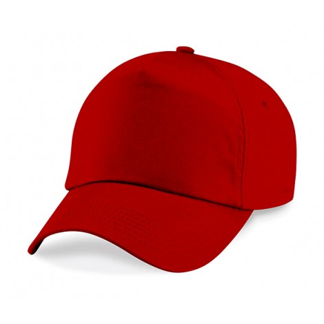 Gorra niño de 5 Paneles Rojo