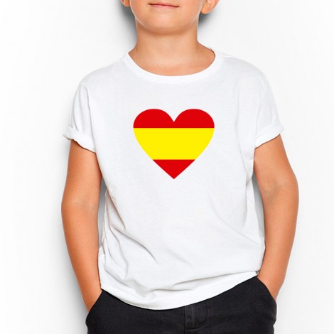 Camiseta Corazón España para Niños